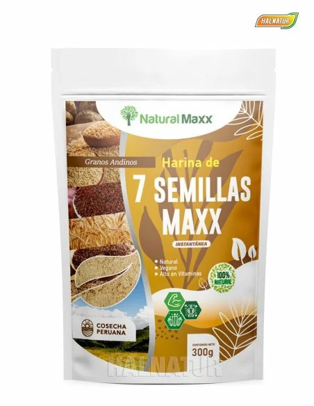 Harina de 7 semillas ziplock natural maxx
