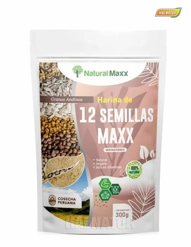 Harina de 12 semillas ziplock natural maxx