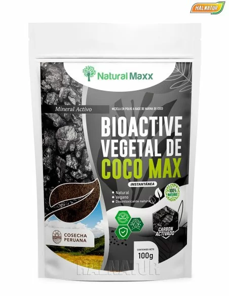 Bioactive vegetal de coco (carbon activado) doypack naturalmaxx
