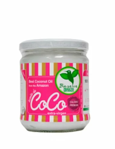 Aceite de coco 450 ml extra virgen bio selva - halnatur.com