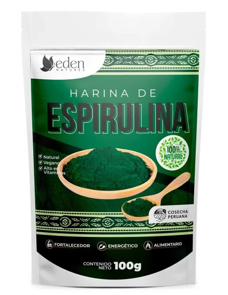 Harina de espirulina Eden natures doypack