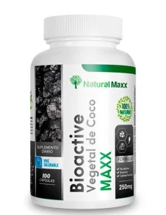 Carbón activado de coco 100 capsulas naturalmaxx