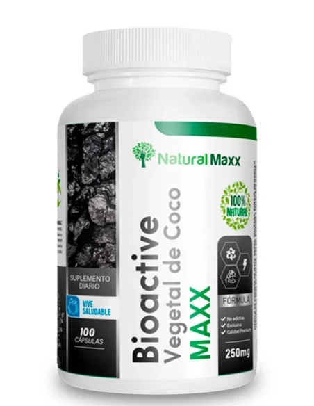 Carbón activado de coco 100 capsulas naturalmaxx