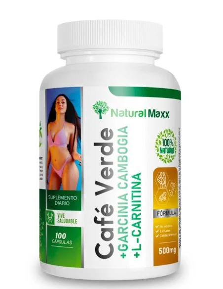 Cafe verde + l-carnitina + garcinia cambogia 100 capsulas