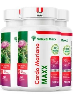 Pack 3 Cardo mariano 100 capsulas naturalmaxx