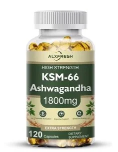 Ashwagandha ksm66 1800mg alexfresh 120 softgel