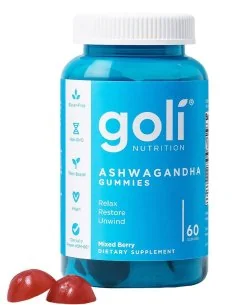 Goli Ashwagandha ksm66 1800mg 60 gomitas