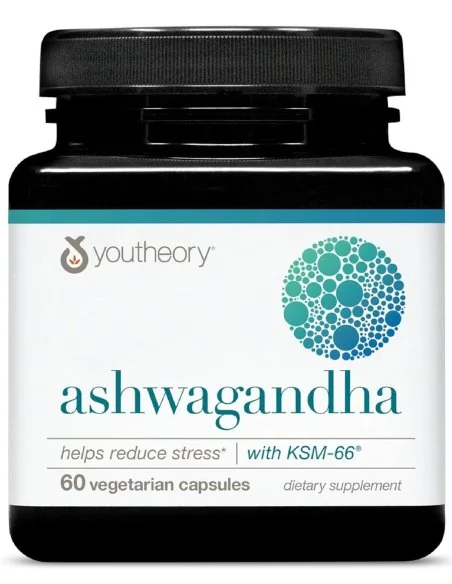 Youtheory ksm66 Ashwagandha – 60 Cápsulas