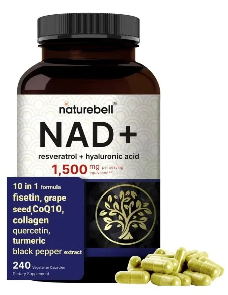 NatureBell NAD+ 1500 mg – 240 Cápsulas Vegetales