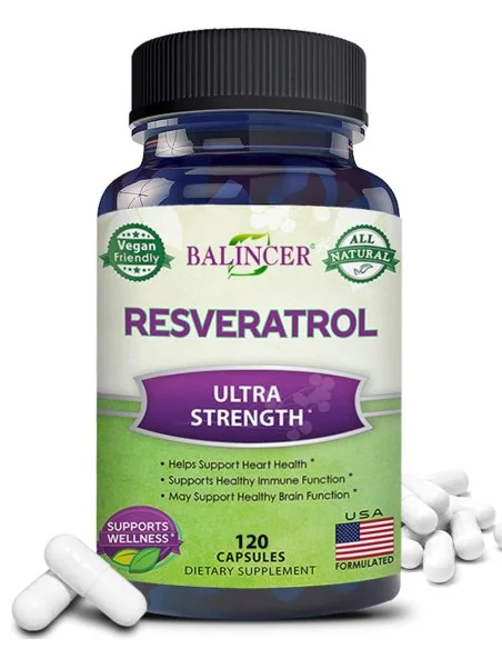 Resveratrol 1000 mg 120 Cáps balincer – Apoyo Antienvejecimiento y Salud Celular