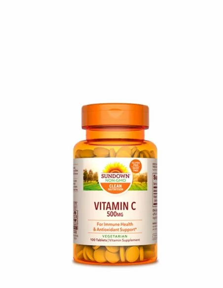 Vitamina C-500 mg Sundown Naturals 100 tabletas -halnatur.com
