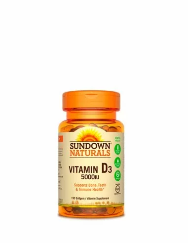 Vitamina D3 5000UI sundown natural 150 softgels