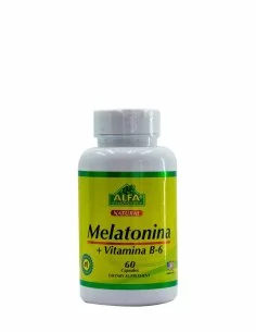 Melatonina plus + B6 60 tabletas alfa vitamins