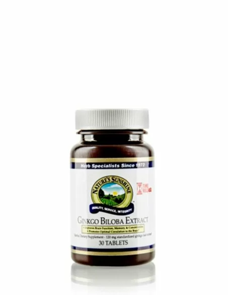 Ginko biloba extract 30 tabletas natures sunshine