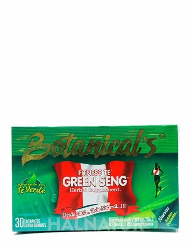Fitness Té Green Seng botanicals 30 filtrantes