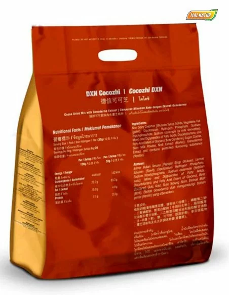 Cocozhi dxn chocolate con leche dxn cara atras