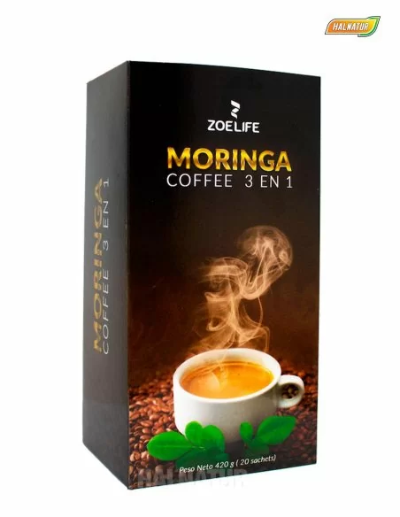 Moringa coffee 3 en 1 zeolife cafe ganoderma