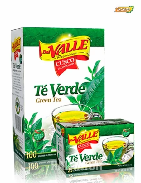 té verde del valle 100 filtrantes